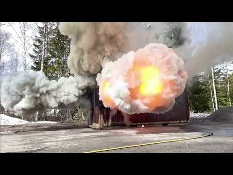 Explosion des fumées