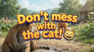 Orange Cat vs Tiger 🐯 | Fat Cat's Hilarious Revenge 😹 AI Animation