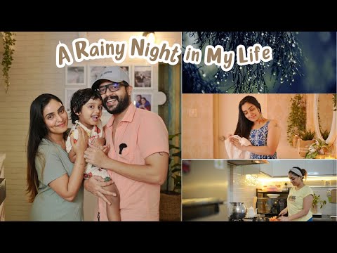 A Rainy Night in Our Life: Cooking Dinner, Night Routine | Nimmy Arungopan | Arungopan | Baby Aaryan