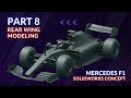 Part 8: Rear Wing Modeling – Mercedes F1 W16 Concept in SolidWorks