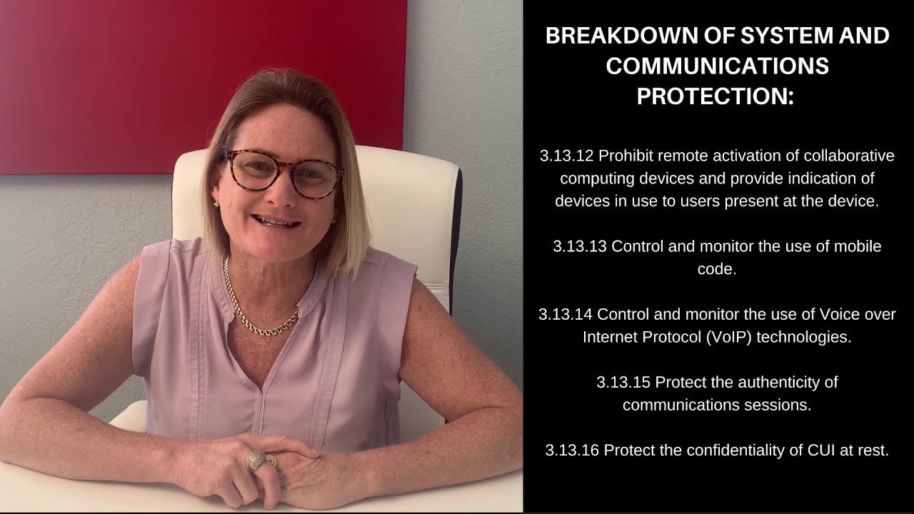 NIST 800-171 Checklist: CONTROL #13 System and Communications Protection