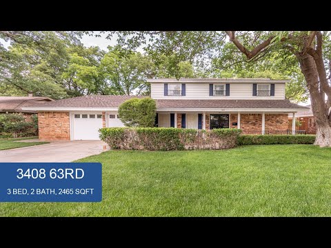 3408 63rd St, Lubbock, TX home video tour