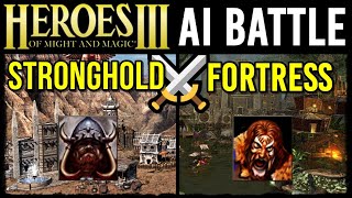Heroes 3 AI Battle: Stronghold vs Fortress!