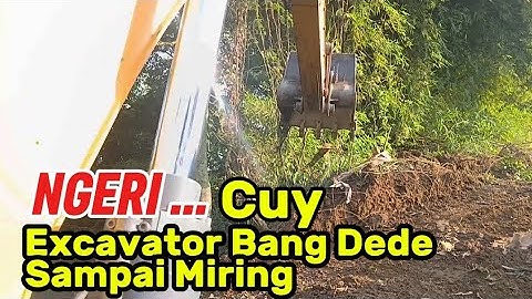 NGERI CUY EXCAVATOR BANG DEDE SAMPAI MIRING NORMALISASI KALI CIKARANG