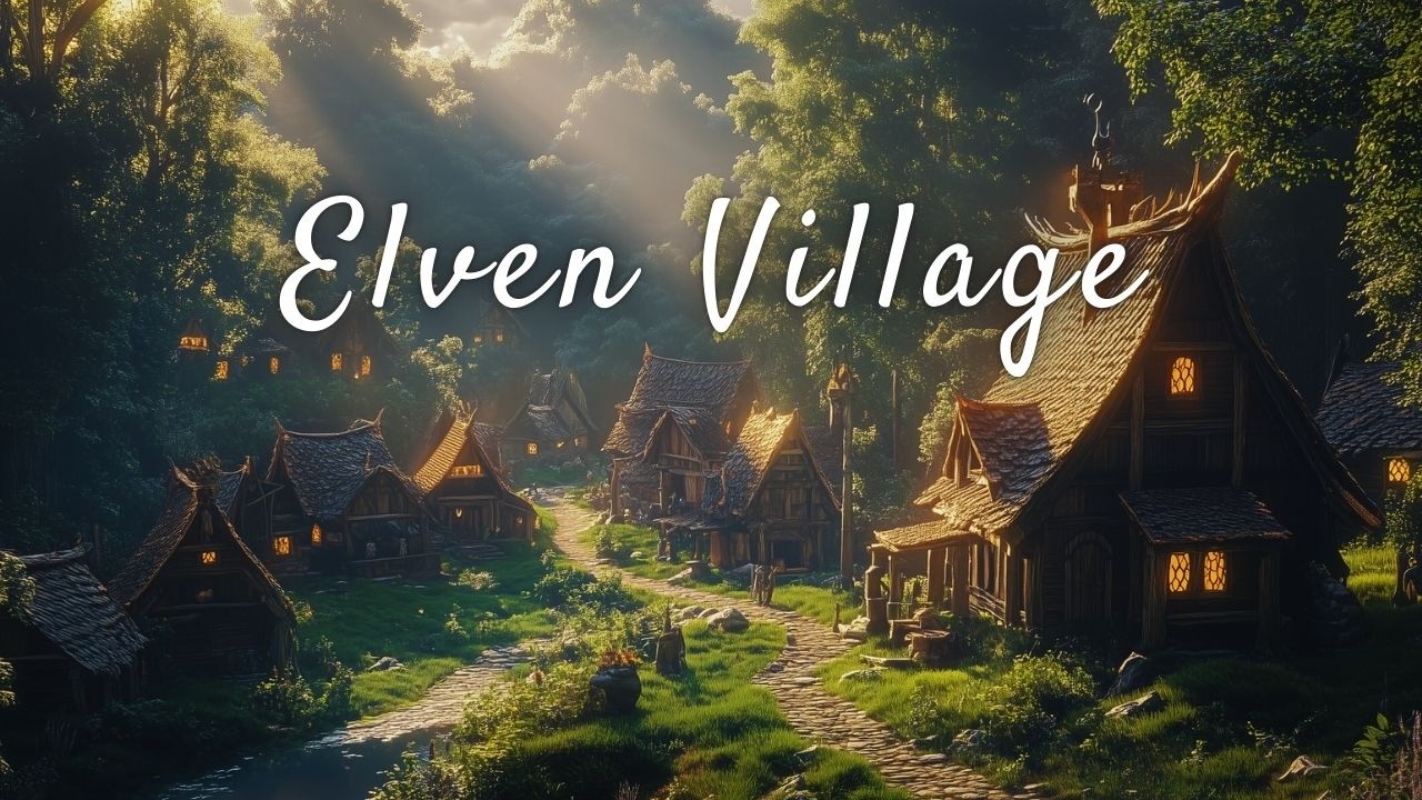Hidden Elven Village | Magical Forest Sanctuary | Fantasy Music