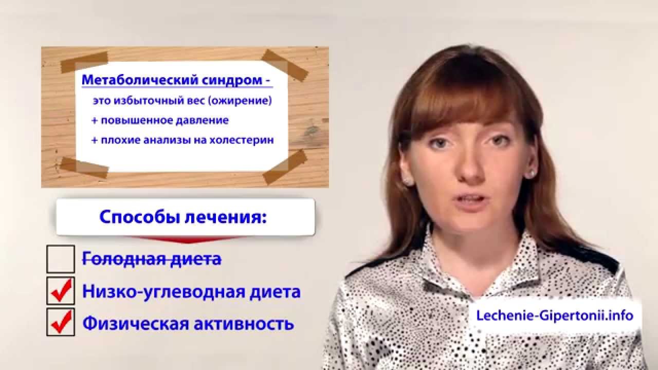 Гипертония и метаболический синдром: лечение - YouTube