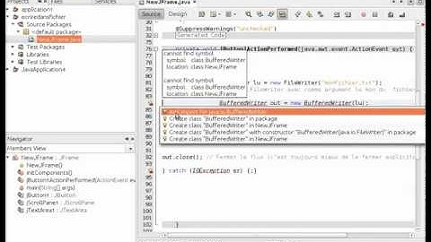 ecrire dans fichier texte avec java