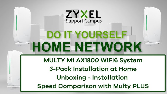 Zyxel WX3100 Smart Mesh Access Point AX1800 - unboxing & initial setup 