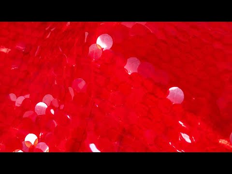Dazzling Translucent Red 18mm Round Sequin Fabric 36175