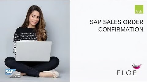SAP Sales order confirmation email generated by floe.