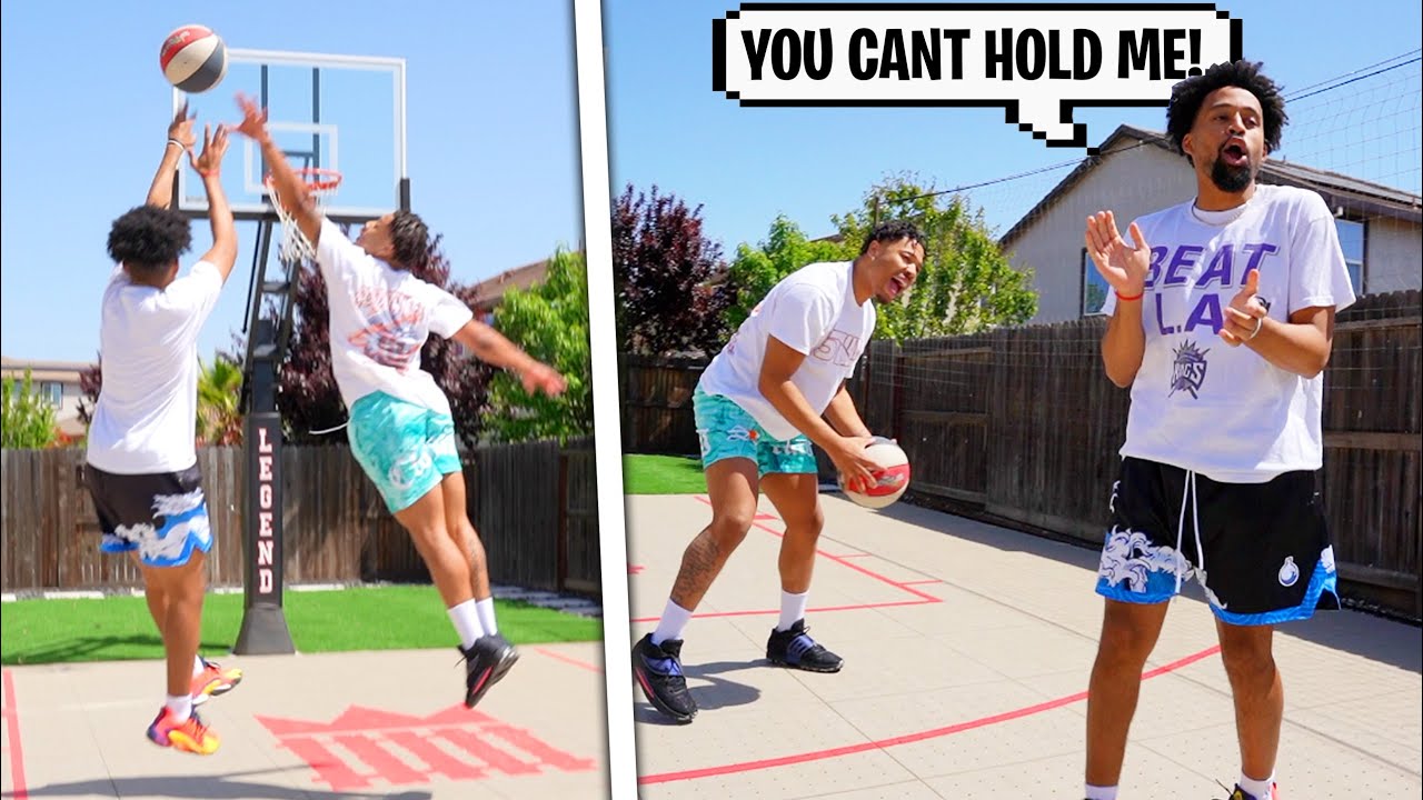 D1 Hooper Came To The Backyard Talking CRAZY! 1v1 Basketball.. YouTube