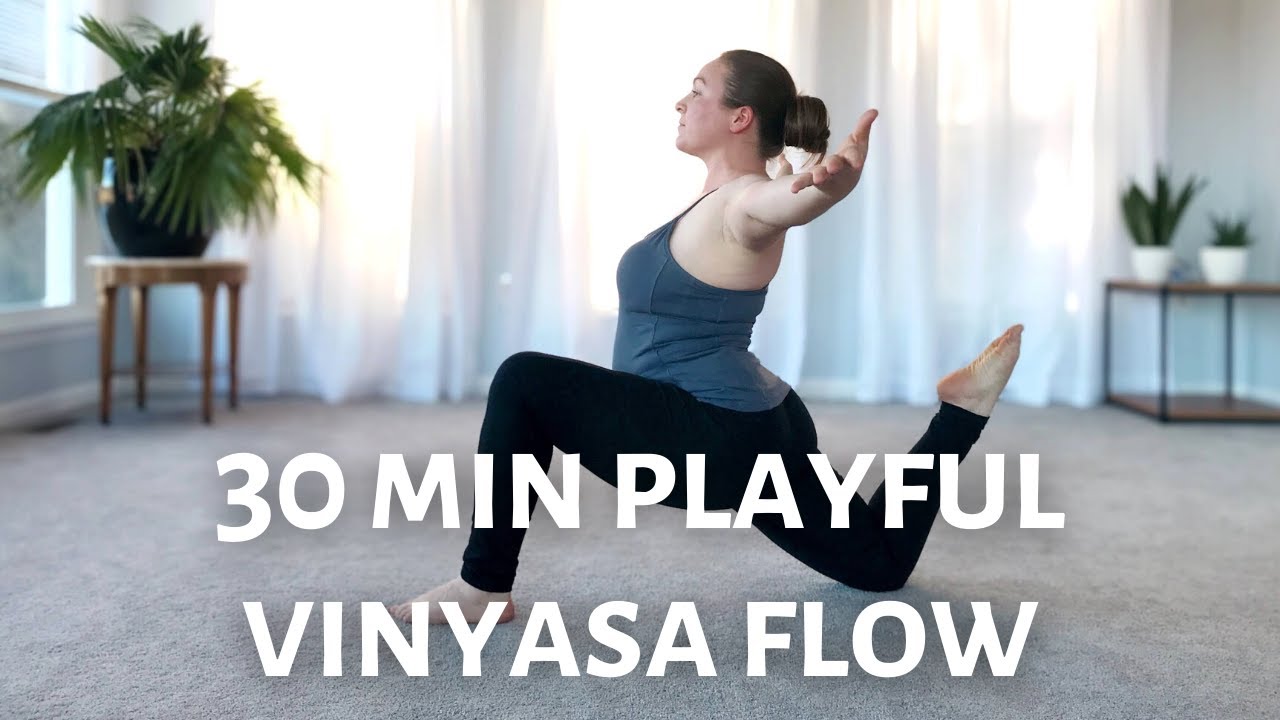 30 MIN PLAYFUL INTERMEDIATE VINYASA YOGA FLOW //  FUN AND CHALLENGING SEQUENCE