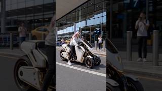 Beautiful girl with beautiful SuperBikes and make Trolly Bag #ai #shorts