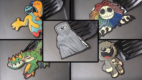 Poppy Playtime Chapter 4 ALL BOSSES Pancake Art - Doey the Doughman, Yarnaby, Pianosaurus, Doctor