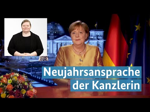 Neujahrsansprache der Bundeskanzlerin (Gebärdenversion)