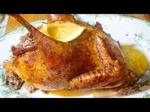 ფარშირებული ქათამი ღუმელში.Фаршированная курица. Stuffed chicken