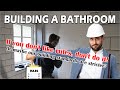 Building a bathroom from start to finish ep12 building a house by myself