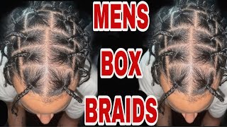 MENS BOX BRAIDS TUTORIAL | ASAP ROCKY/ TRAVIS SCOTT INSPIRED BRAIDS (SUPER BEGINNER FRIENDLY) ‼️