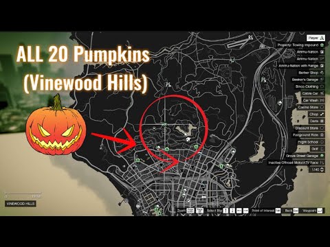 20 Pumpkin Locations In GTA 5 Online Vinewood Hills Area YouTube Hqdefault