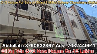 Lowbudget G+2 Independent At Ghazi E Millat Colony Chandrayangutta Hyderabad