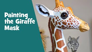 Painting the New Giraffe Headdress Mask