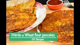 Gavhache Dhirde | Maharashtrian recipe | Tasty Wheat Dosa | Healthy breakfast recipe