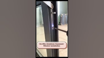 On-Site Aluminum Casement Window Installation