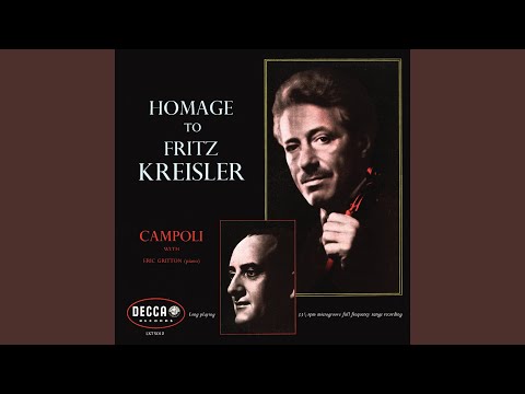 Kreisler: Liebesfreud, Old Viennese Dance No. 1 (Remastered 2024)