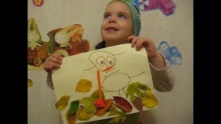 Аппликация-автопортрет ПОДМЕТАЕМ ЛИСТЬЯ. DIY Поделка из листьев на тему осени в детский сад Аппликация-автопортрет ПОДМЕТАЕМ ЛИСТЬЯ. DIY Поделка из листьев на тему осени в детский сад