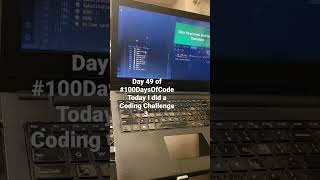 Day 49 of #100DaysOfCode Today I did a Coding Challenge 3.