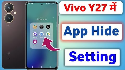 Vivo y27 me app hide kaise kare/how to hide apps in Vivo y27 | vivo y27 me App hide setting