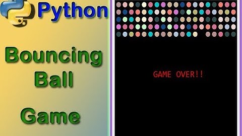 Bouncing Ball Game using python | python game | source code | iTechSoftwareAcademy
