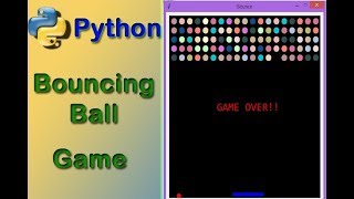 Bouncing Ball Game using python | python game | source code | iTechSoftwareAcademy screenshot 5