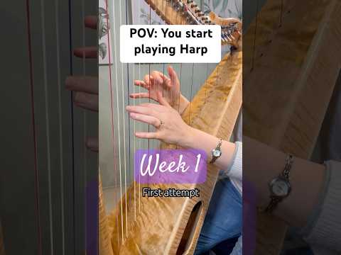 1 week vs 6 weeks of playing harp progress