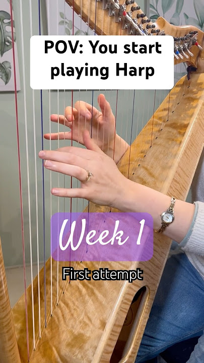 1 week vs 6 weeks of playing harp progress!