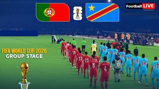 Portugal vs DR Congo - FIFA World Cup 2026 Group Stage | Full Match All Goals | Simulation PES screenshot 5