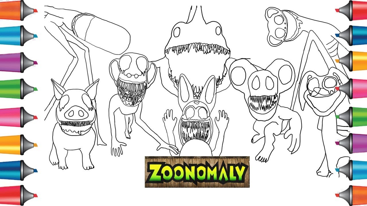ZOONOMALY DRAWING ZOONOMALY COLORING PAGES DRAW WITH LYLY #zoonomaly # ...