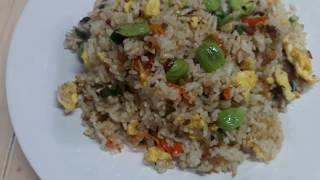 Nasi Goreng Ikan Asin - Cara Masak Nasi Goreng Ikan Asin Pete - Salted Fish Fried Rice II CLK