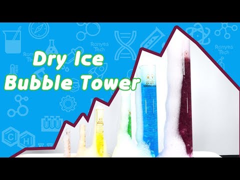 Dry Ice Bubble Tower - Dry Ice Experiments