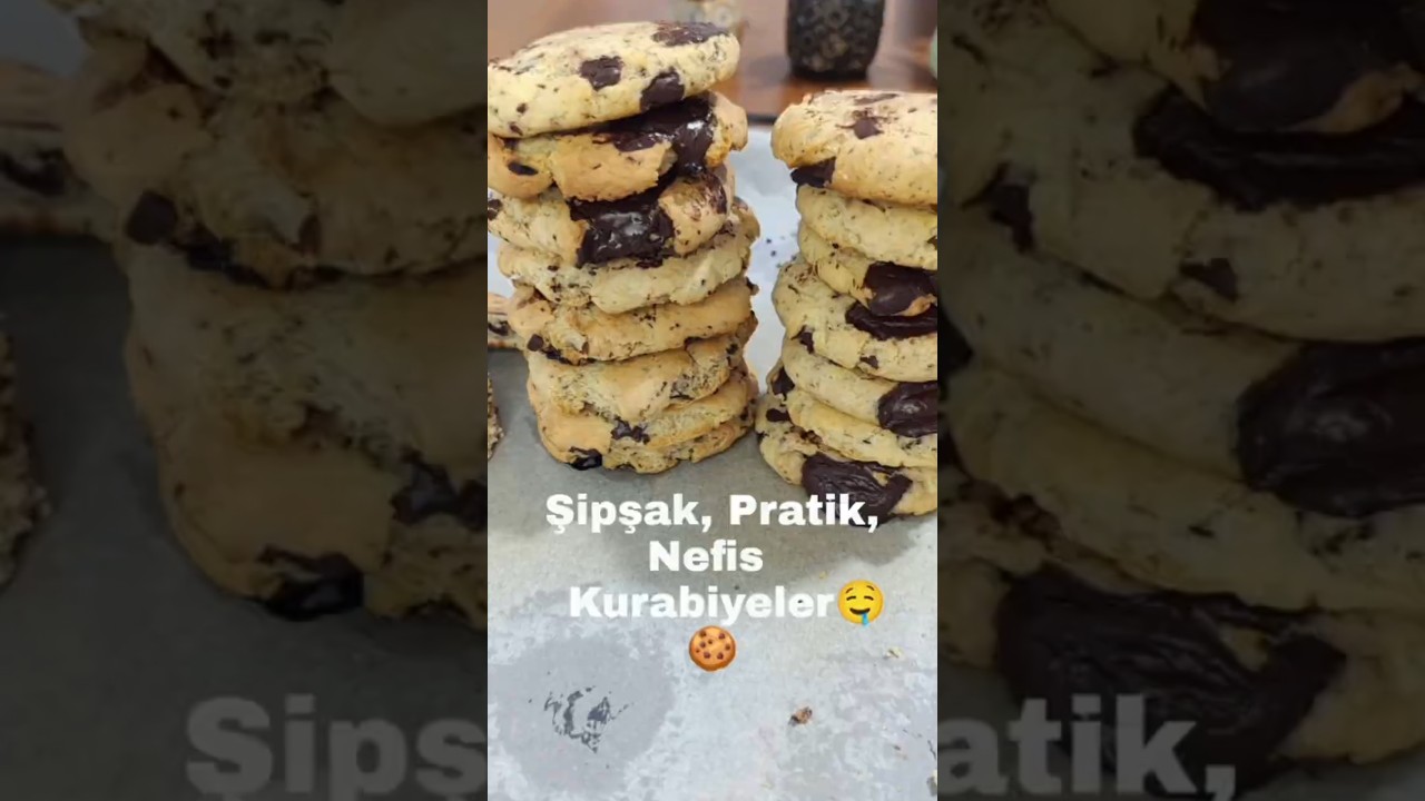 Yapması Kolay, Az Malzemeli Çikolatalı Kurabiye 🍪🤤🤤 Yapması Kolay, Az Malzemeli Çikolatalı Kurabiye 🍪🤤🤤