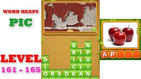 Word Heaps: Pic Puzzle Level 161 - 165 | All Answers | Walkthrough