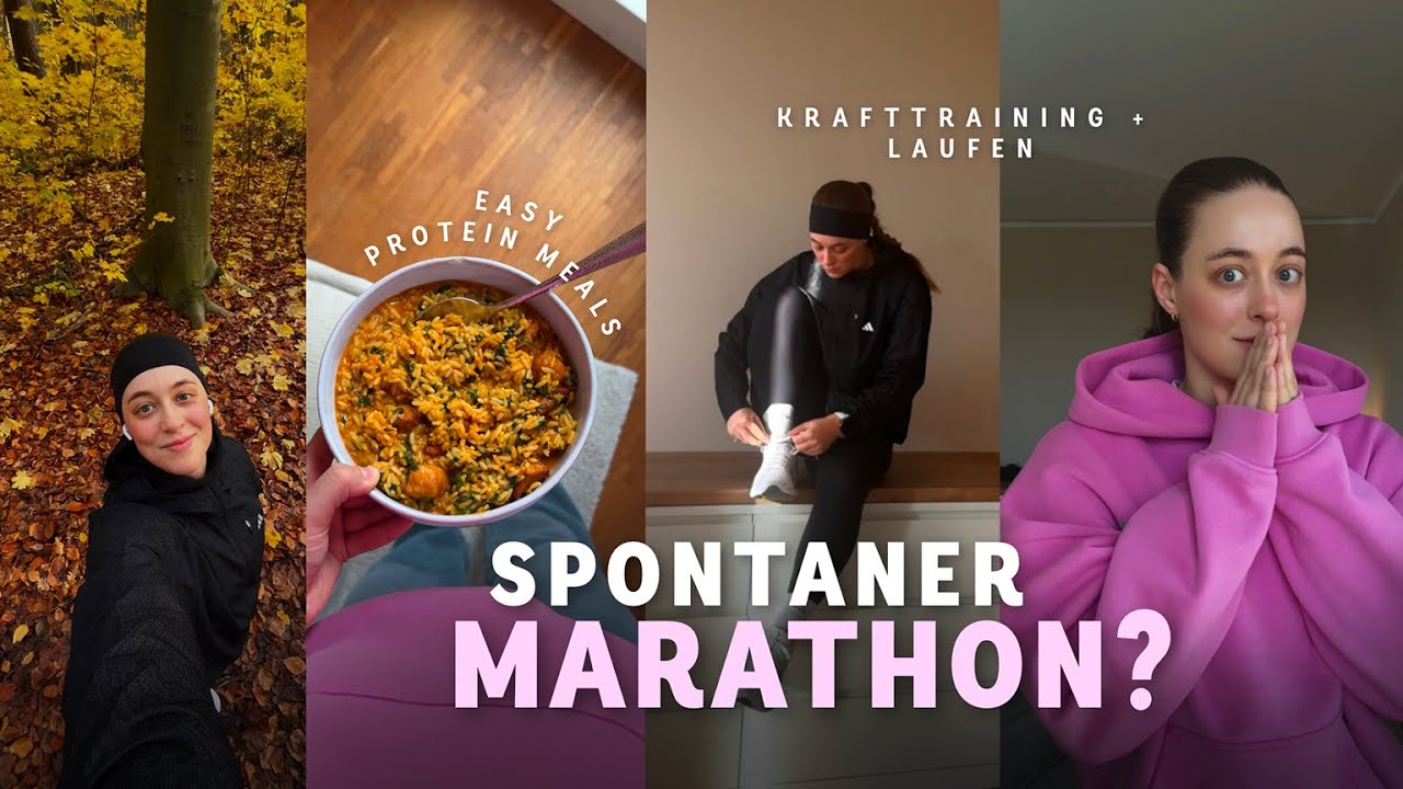 LAUFEN IM HERBST | Marathon? Laufen + Krafttraining & Gedanken zu Nervosität vor Laufevents