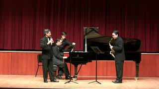 Coelho, Sullivan,and Maynegre play Max Dubois Les Treteaux, II Romantica. UNCSA, December 2006.