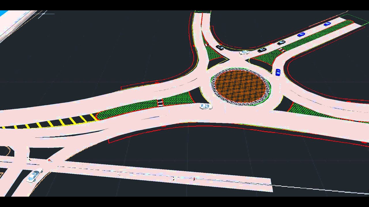 Roundabout at Paxton Simulation - YouTube