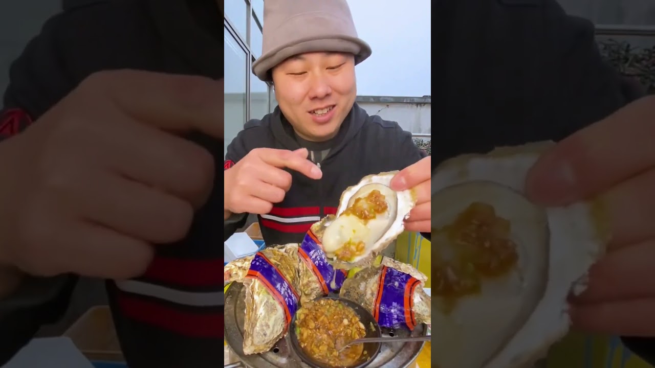 ASMR Eating  Steamed Oysters Mukbang 21 