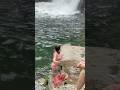 Jumping 50ft Waterfall Insane Drop Travel Cliffjumping