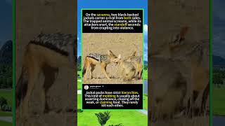 Jackal vs Jackal: The Harsh Rules of the Pack #JackalFight #WildHierarchy foryou #fyp #animals #f