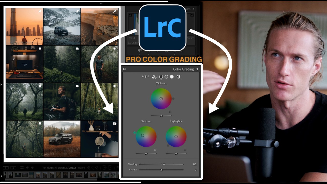 COLOR GRADE in Lightroom Like a PRO // Cinematic Color Grading - YouTube