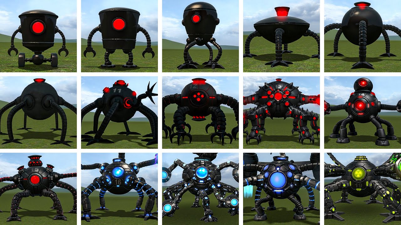 OMNIDROID POWER RANKING (V1–V19) — WHO IS THE STRONGEST? (Garry's Mod)