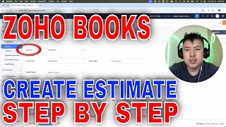✅  How To Create Customer Estimate In Zoho Books 🔴
